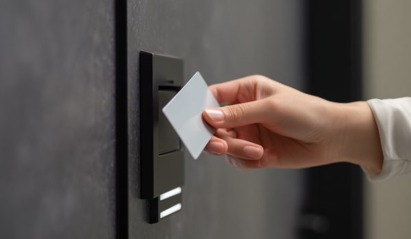 hanson_close-up_of_a_human_hand_scan_a_card_at_a_door_reader_re_ae3425f7-02c1-4159-b08d-0067b2709e72